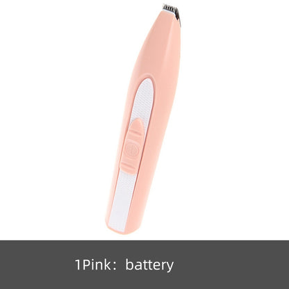 Electric pet hair clipper color options black, white and pink