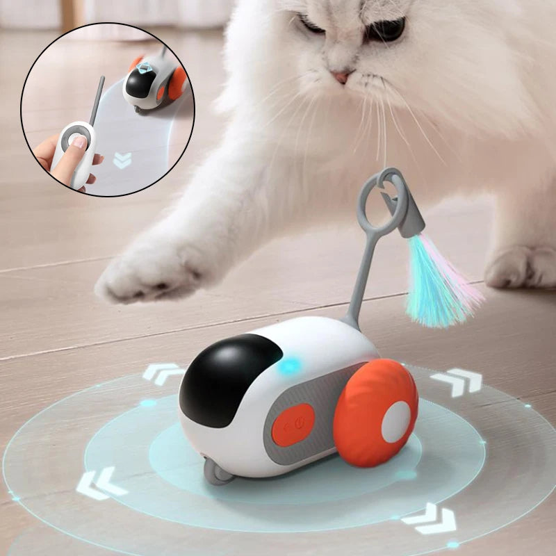 Petnki Remote Control Interactive Cat Toy Car