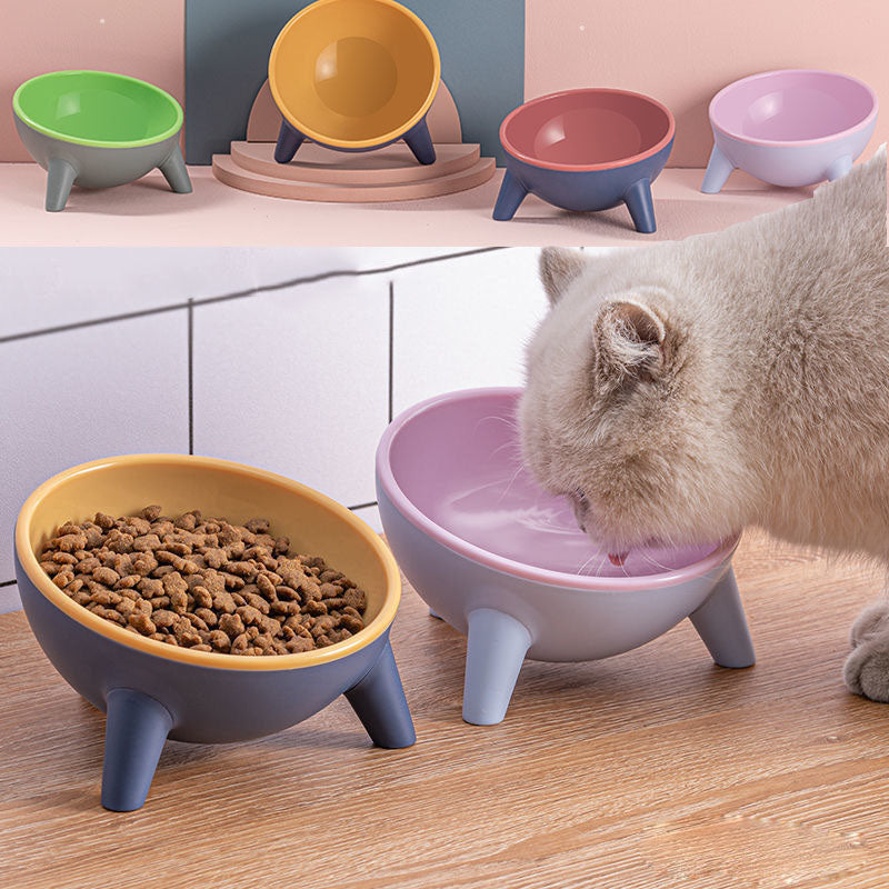 Petnki Elevated Nordic Pet Food Bowl with stand in green