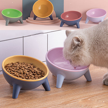 Petnki Elevated Nordic Pet Food Bowl with stand in green
