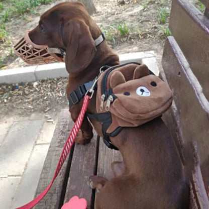 Cute Nylon Pet Backpack for Small Medium Dogs Convenient Portable Large-capacity Dog Snack Bag Dog Backpack