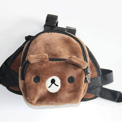 Cute Nylon Pet Backpack for Small Medium Dogs Convenient Portable Large-capacity Dog Snack Bag Dog Backpack