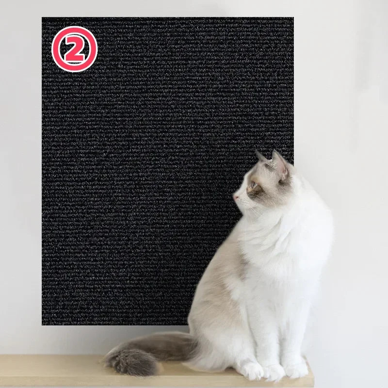 Cat Climbing Mat Wear Resistant Scratch DIY Climbing Cat Scratcher Sofa Protection Wall Mounted Self-Adhesive Cats Scratch Board