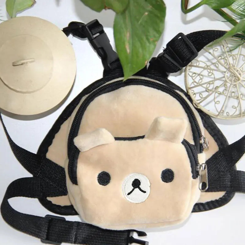 Cute Nylon Pet Backpack for Small Medium Dogs Convenient Portable Large-capacity Dog Snack Bag Dog Backpack