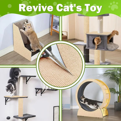Cat Climbing Mat Wear Resistant Scratch DIY Climbing Cat Scratcher Sofa Protection Wall Mounted Self-Adhesive Cats Scratch Board