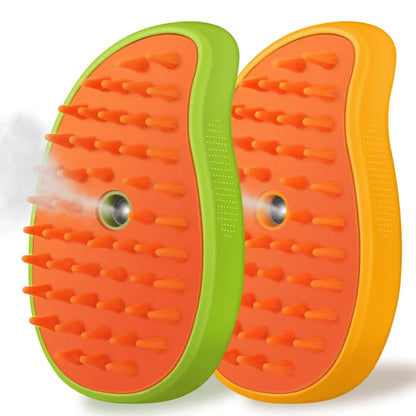 Cat Steam Brush 3 in 1 Dog Steamy Brush Cleanser Silicone Massage Grooming Comb Pet Hair Cleaning Misting Comb for Cats Dogs