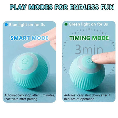Cat Toys Pet Toy Supplies Accessories for Cats Spinning Ball Electric Interactive USB Charging Cat Ball Products Home Garden