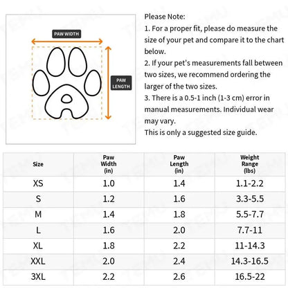 Waterproof Rain Boots Dogs